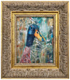 Colin the Duck, original painting on canvas in a vintage gold frame.  Exterior frame measurements 39x34cm.