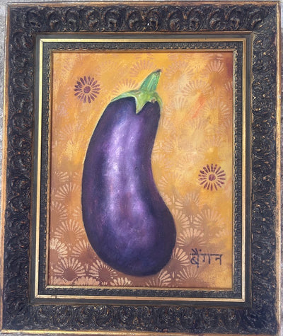 Aubergine Painting in Vintage frame 2026