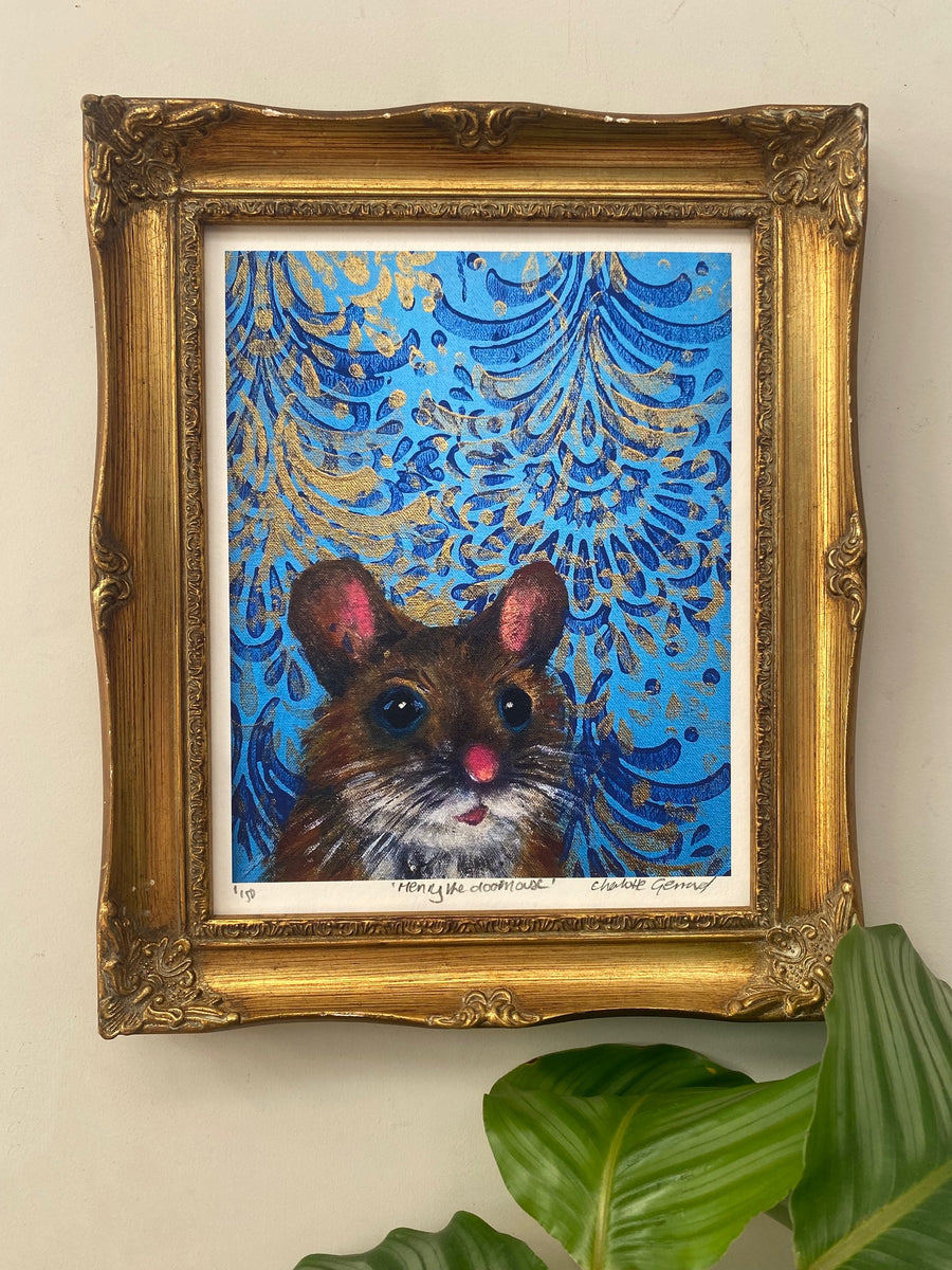 Henry the Doormouse Portrait, 8x10 inch print