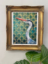 Heron, 8x10 inch portrait print