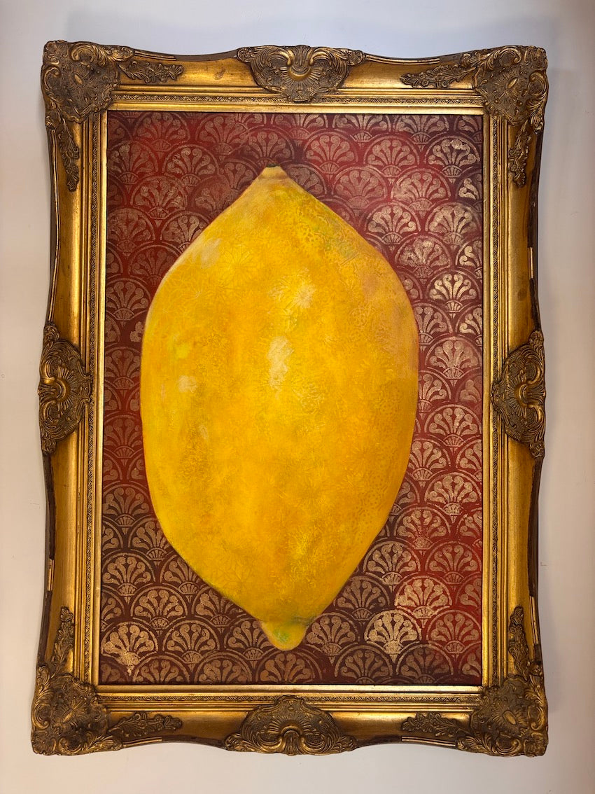 You Big Lemon, Original Painting in Vintage Frame 2026