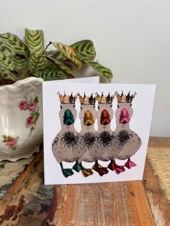 Royal Flush Greeting Card