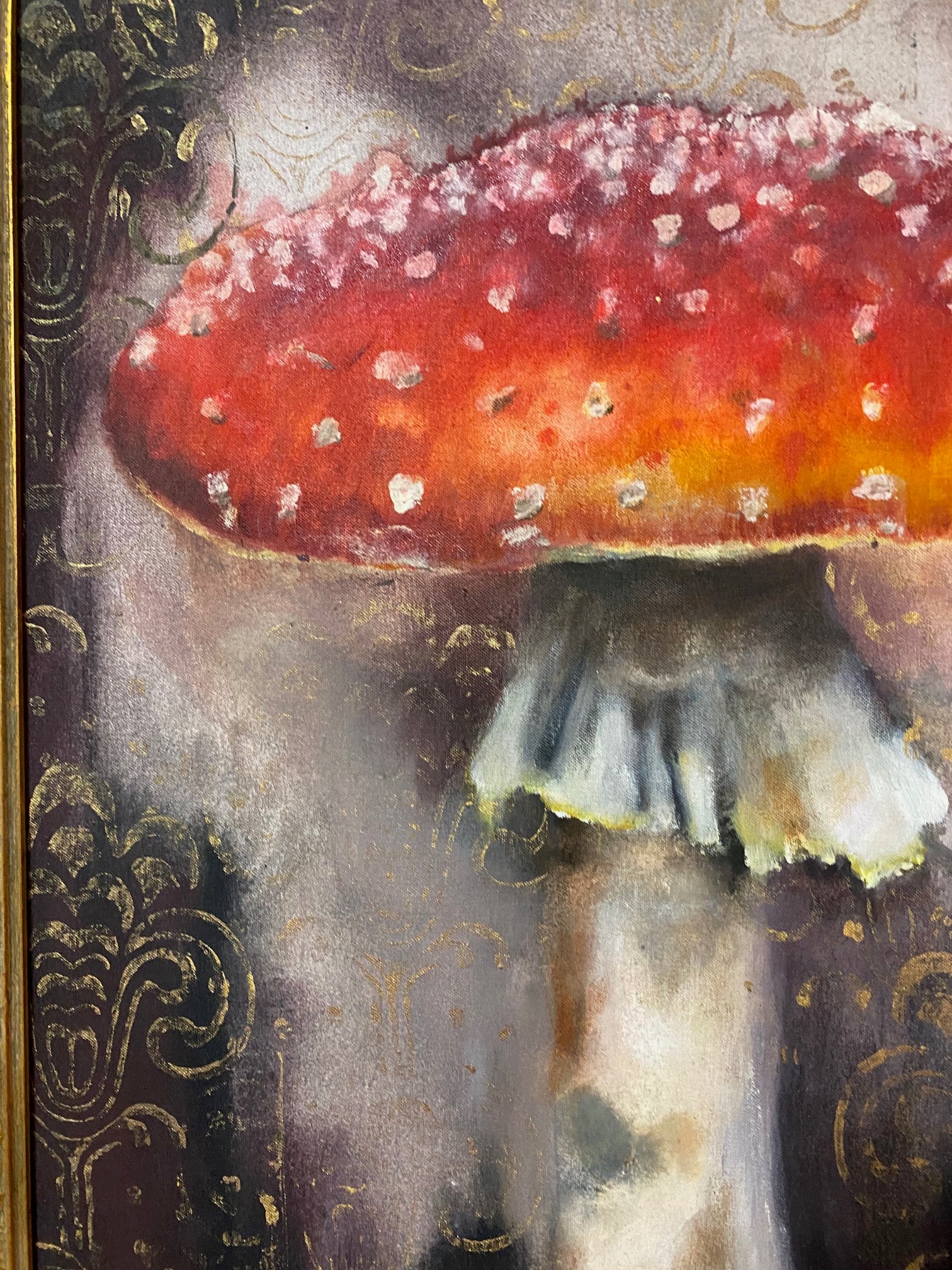 Fly Agaric Mushroom, Vintage frame 2023