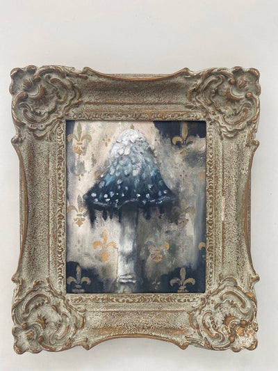 Shaggy Ink Cap Mushroom, Vintage frame 2023
