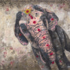 A limited edition giclee print of the beautiful temple elephant from Hampi, India called Laxmi. As with many of the Indian elephants she has the holy red tikka powder on her forehead.