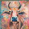 A limited edition giclee print of a very happy cow. I met this cow on a visit TOLFA last March with my my daughter.TOLFA (Tree of life for Animals) is an animal hospital and sanctuary situated just outside the holy town of Pushkar in Rajasthan.